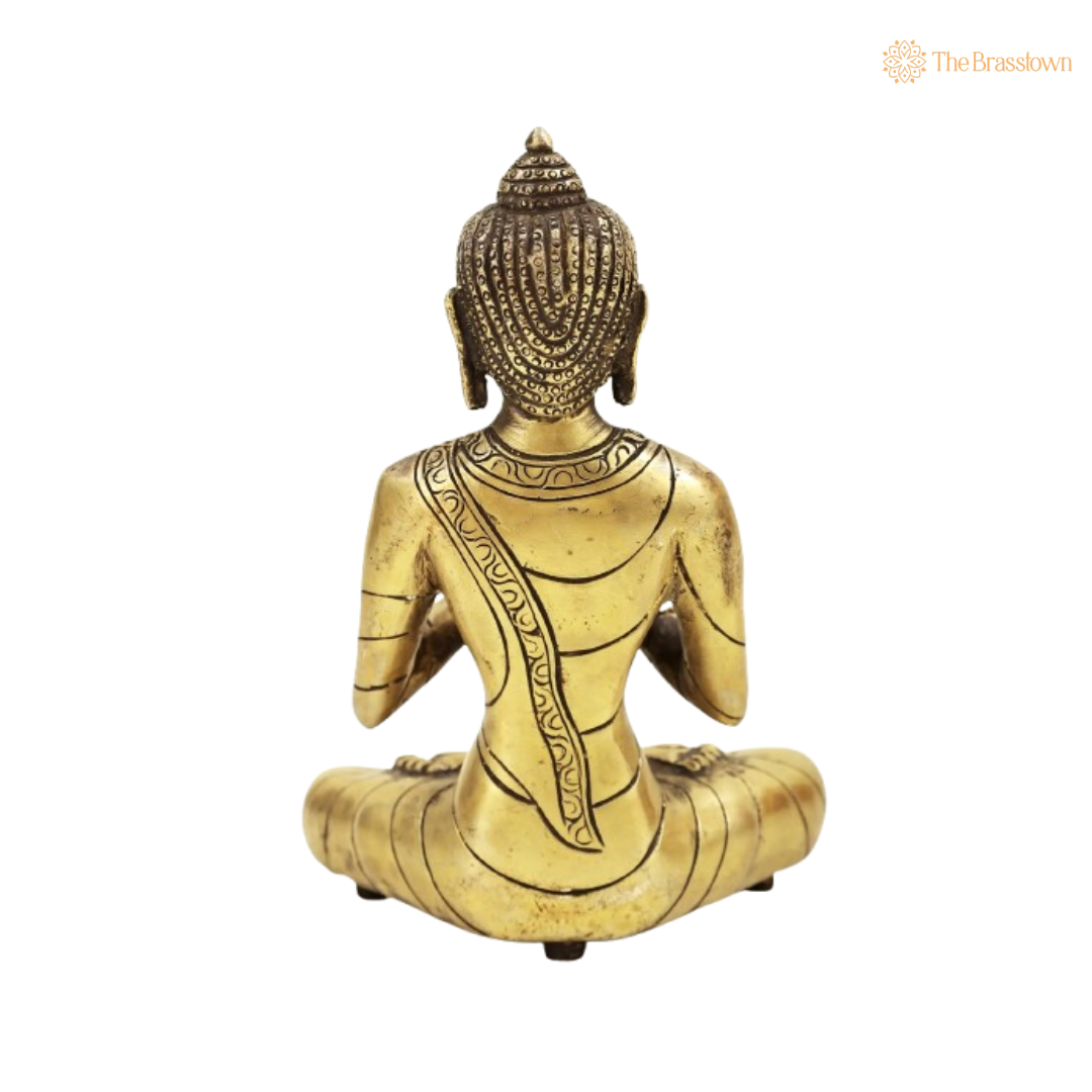 Serene Buddha Idol – Symbol of Peace and Enlightenment 7 Inch