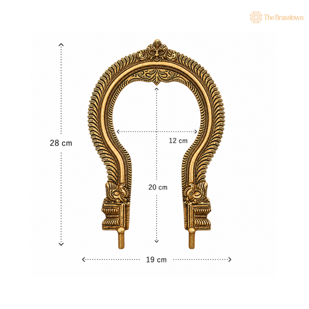 Antique Brass Arch Frame 11 Inch