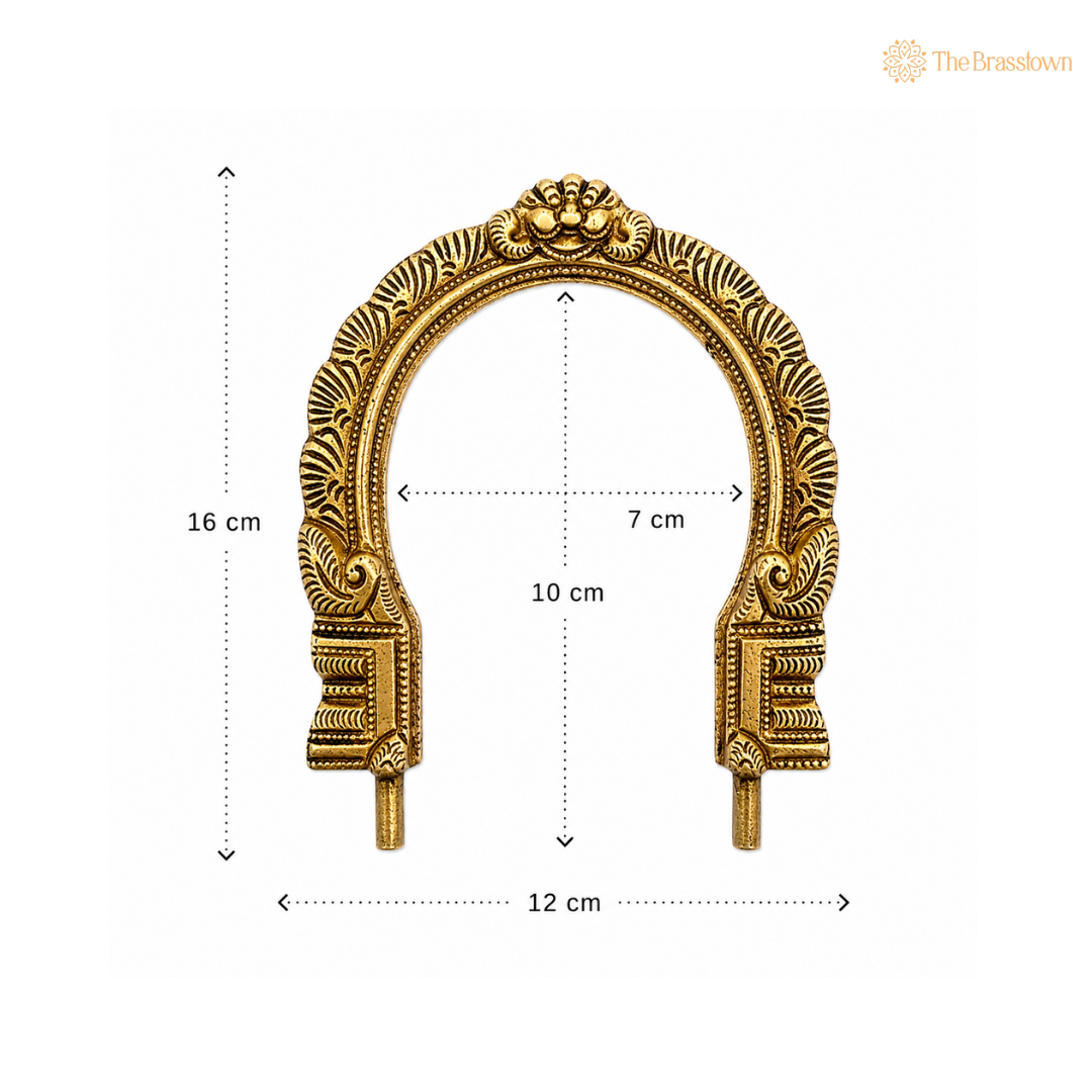 Handcrafted Antique Brass Arch Frame 6.5 Inch