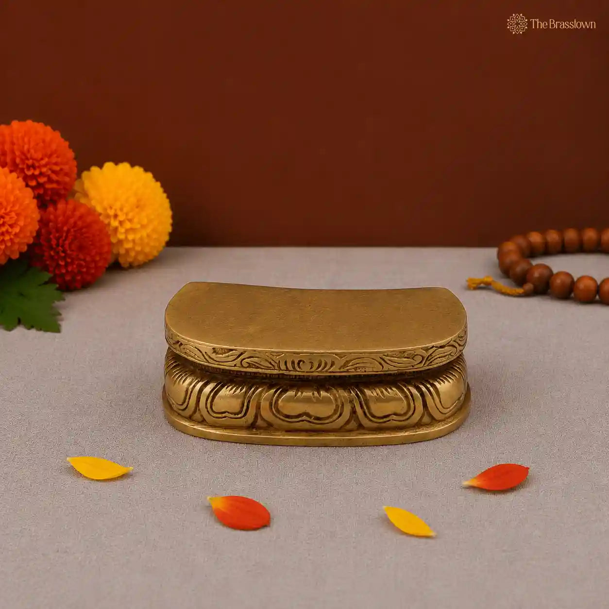 Brass Ritual Seat – A Symbol of Reverence and Elegance 2 Inch
