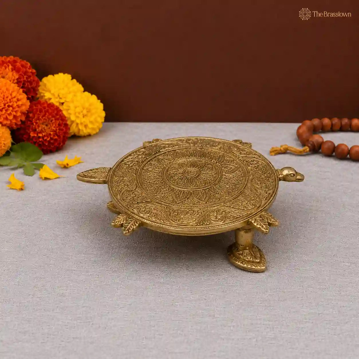 Brass Turtle Design Platform 1.5 Inch