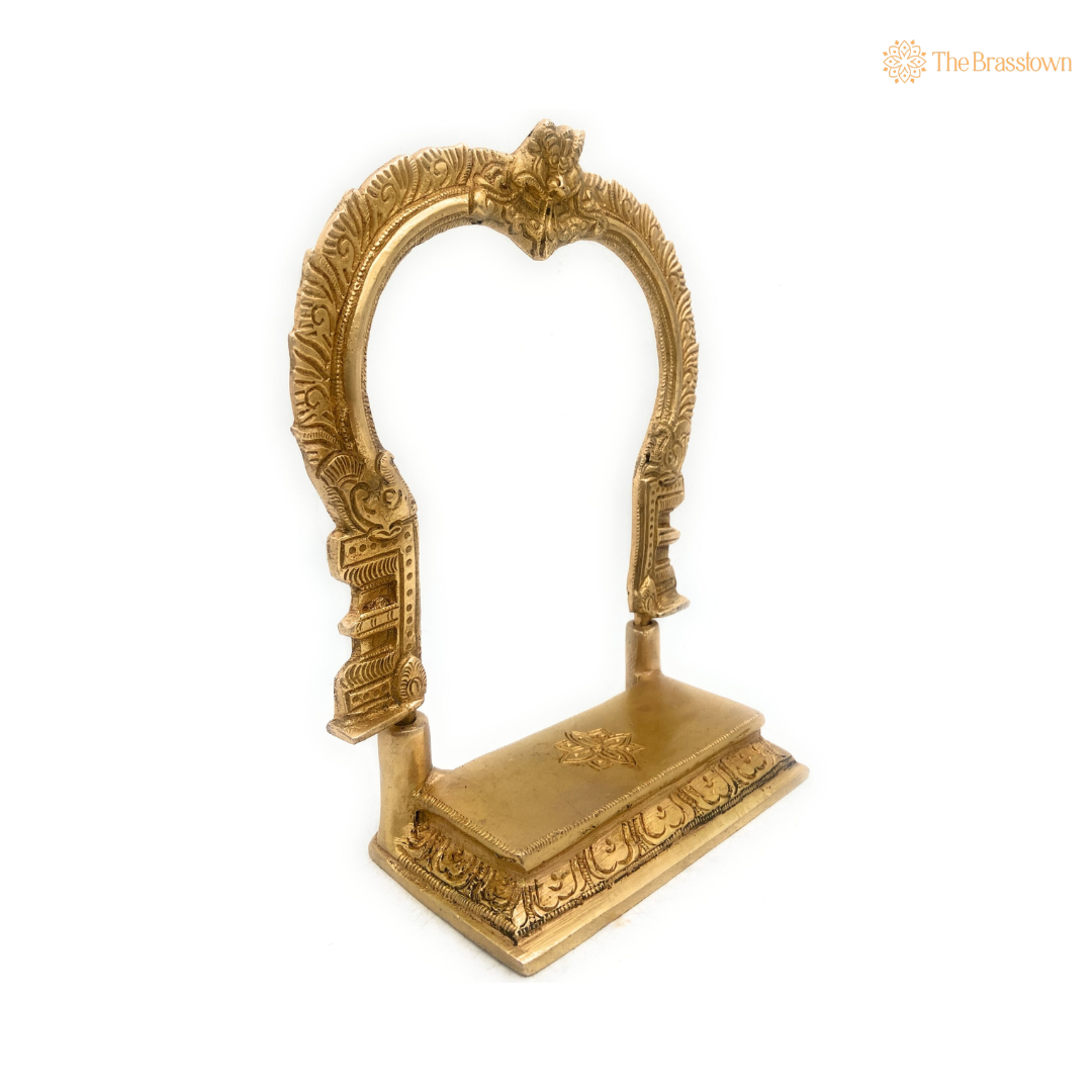 Traditional Brass Arch for Pooja Room 8 Inch