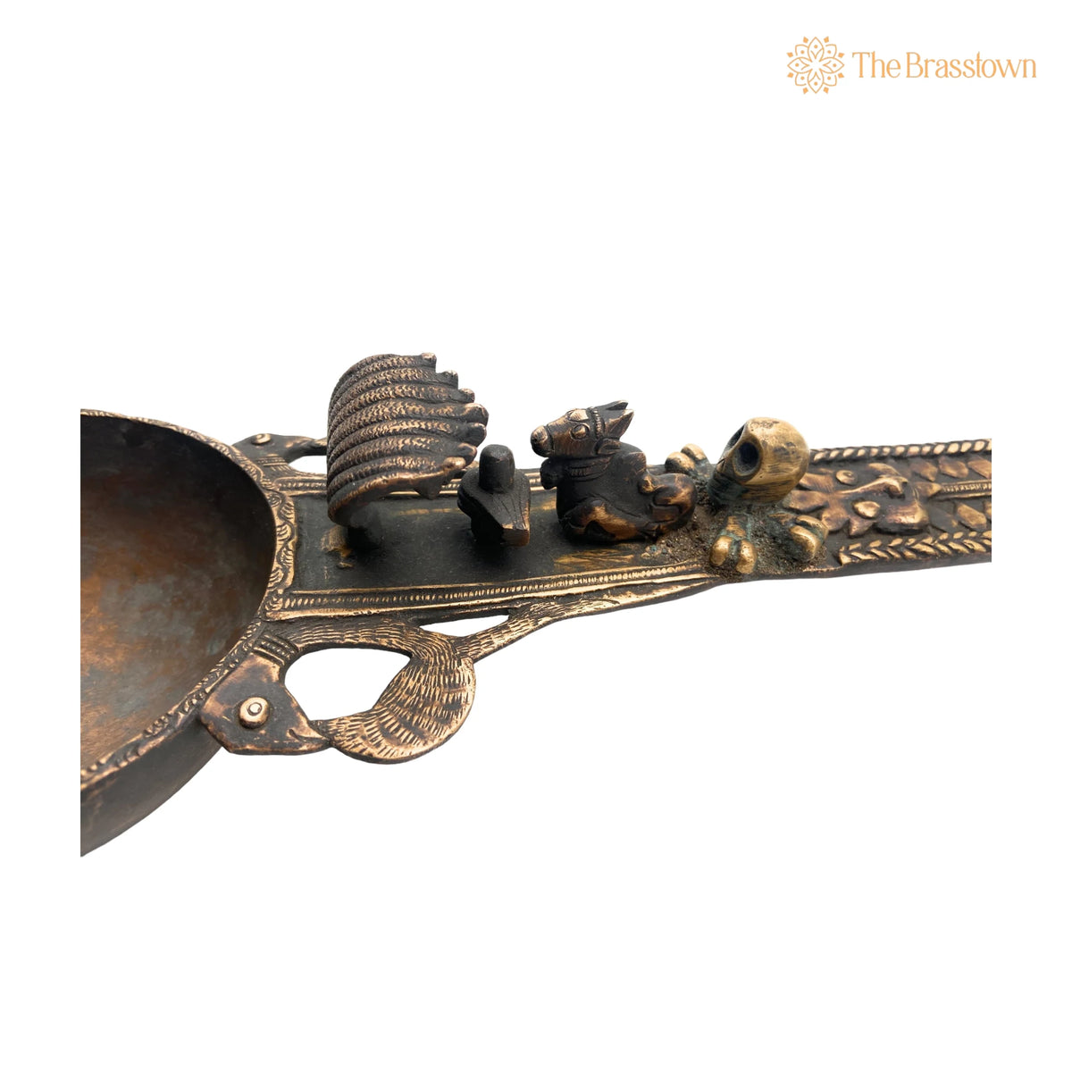 Brass Teertha Spoon – Handcrafted Achamani Spoon for Havan Rituals 3.5 Inch 5
