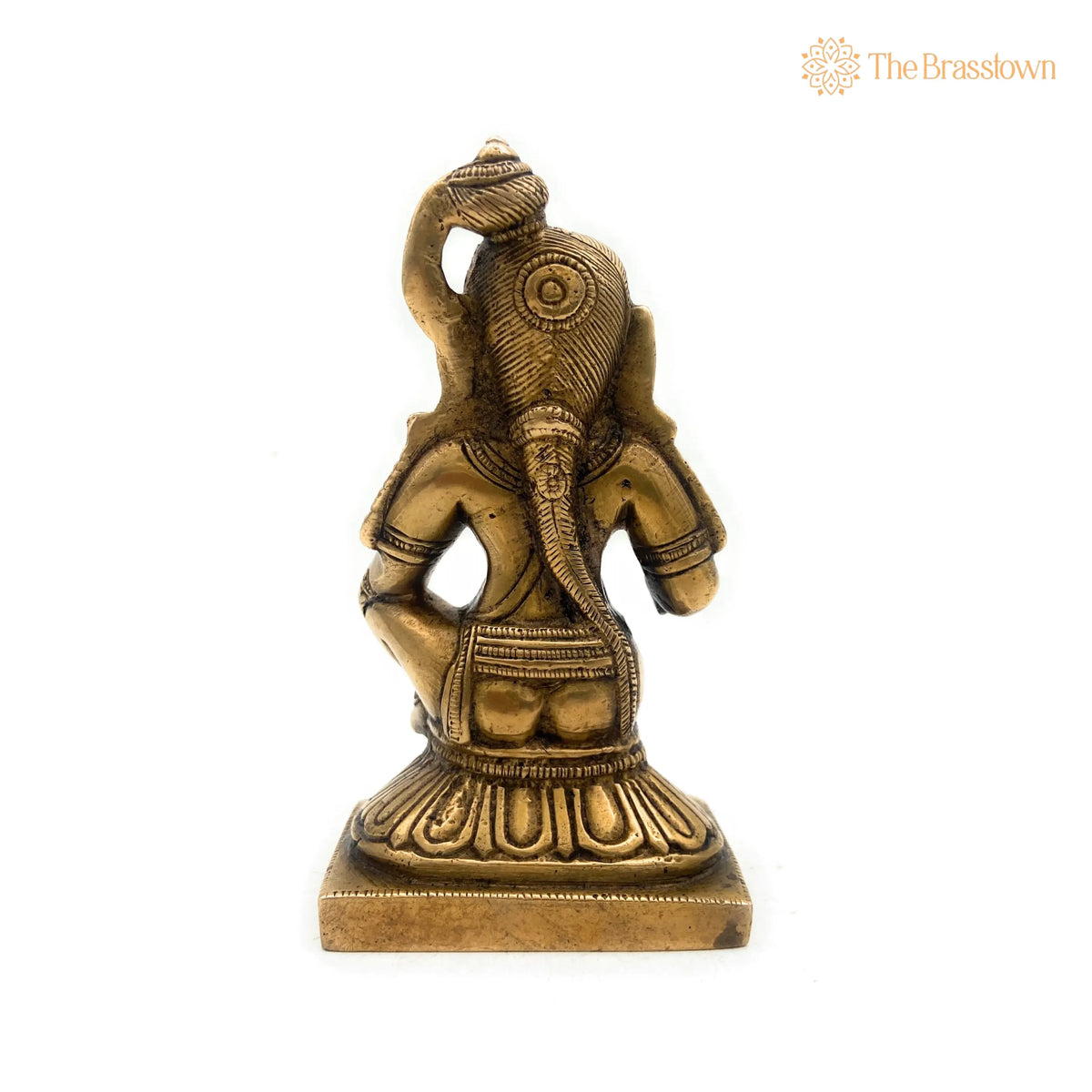 Brass Bal Gopal Krishna Idol – Laddu Gopal Murti, Makhan Chor Navneet Chora Statue, Handcrafted Pital Kanha Sculpture for Pooja 5.5 Inch 4