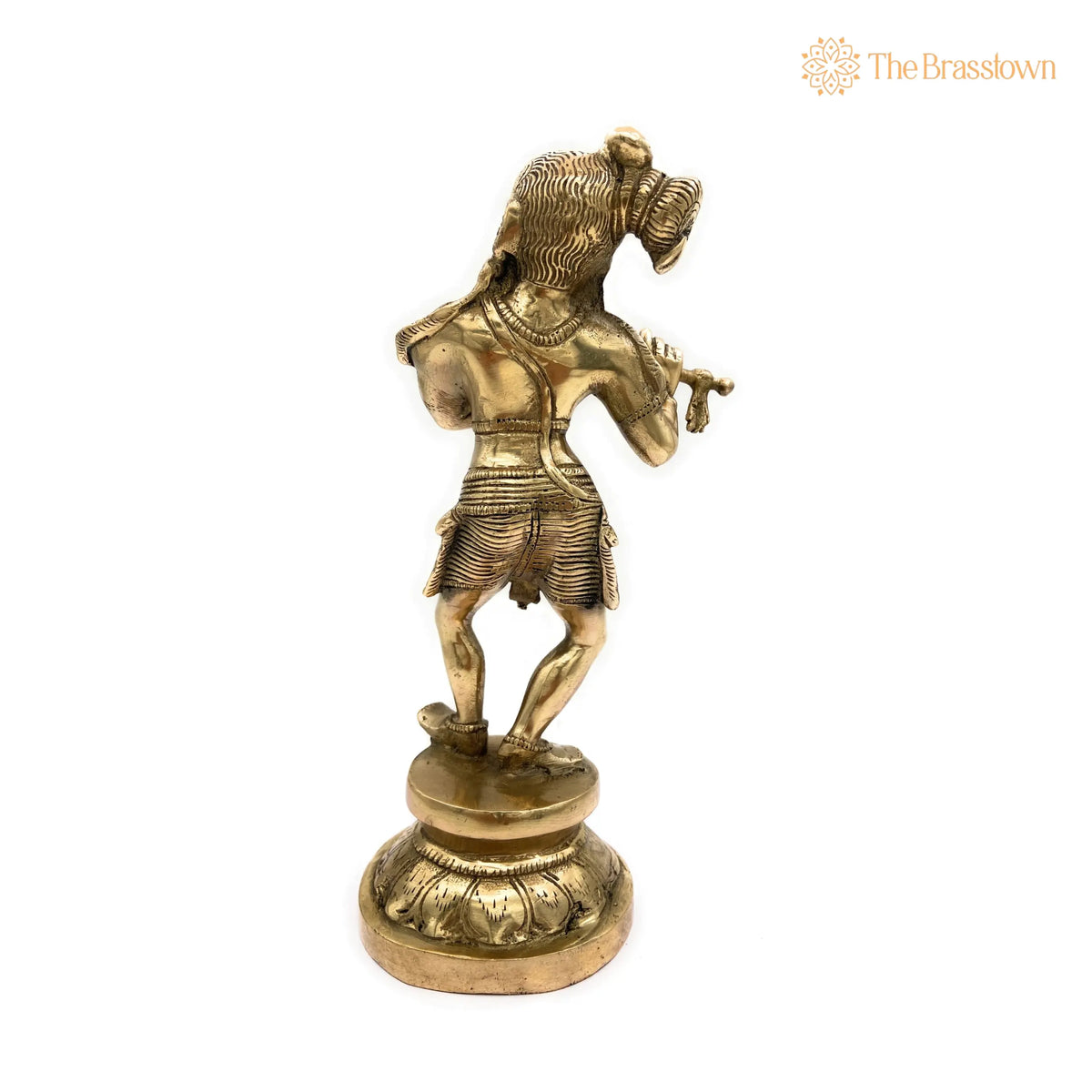 Brass Krishna Idol – Handcrafted Gopal Murti, Balakrishna Vigraham, Radha Krishna Statue, Kanhaiya Murti for Pooja, Temple & Home Décor 11 Inch 2