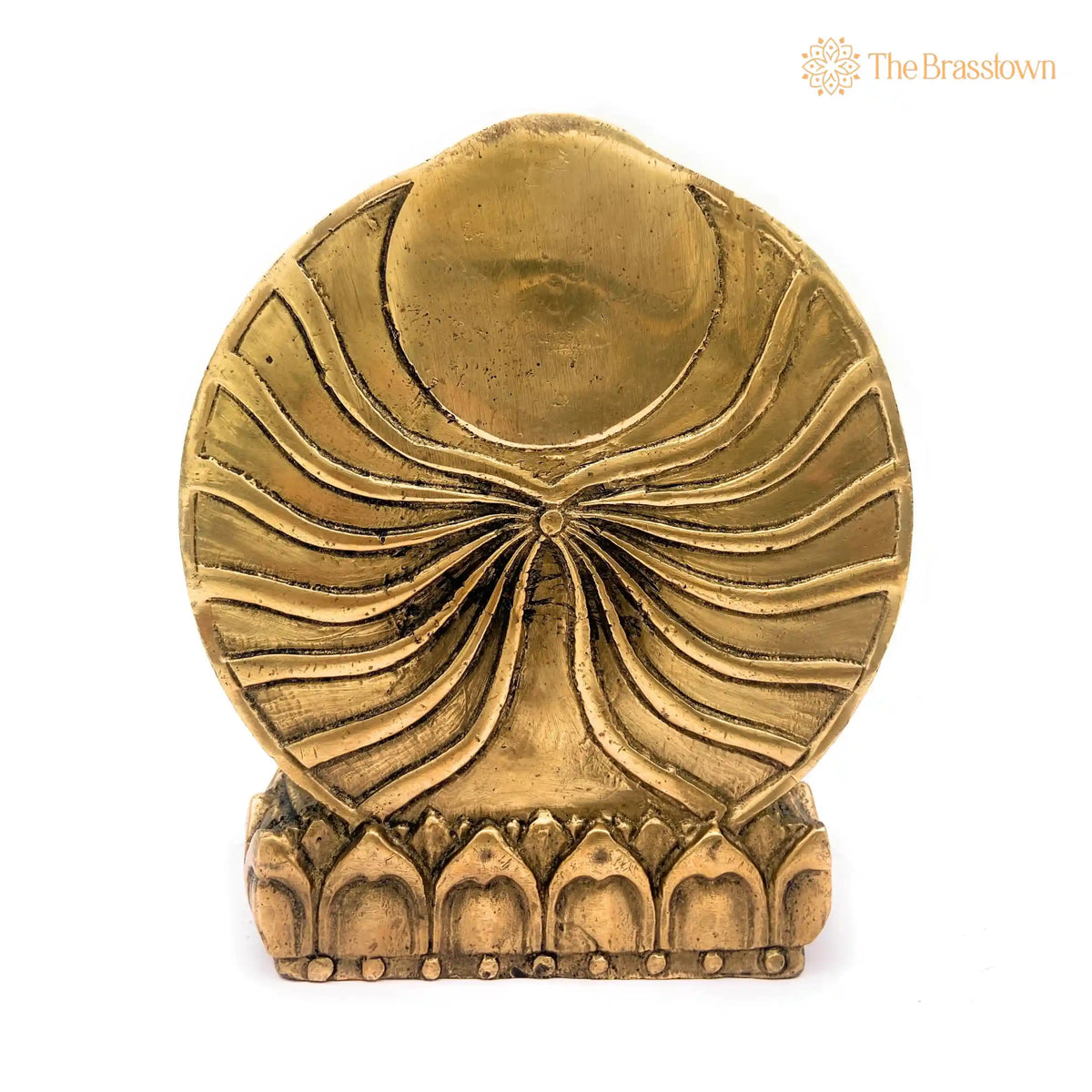 Premium Brass Buddha Idol – Handcrafted Lord Buddha Statue, Meditating Buddha Murti, Gautama Buddha Figurine, Spiritual Home Décor Showpiece 6.5 Inch 4