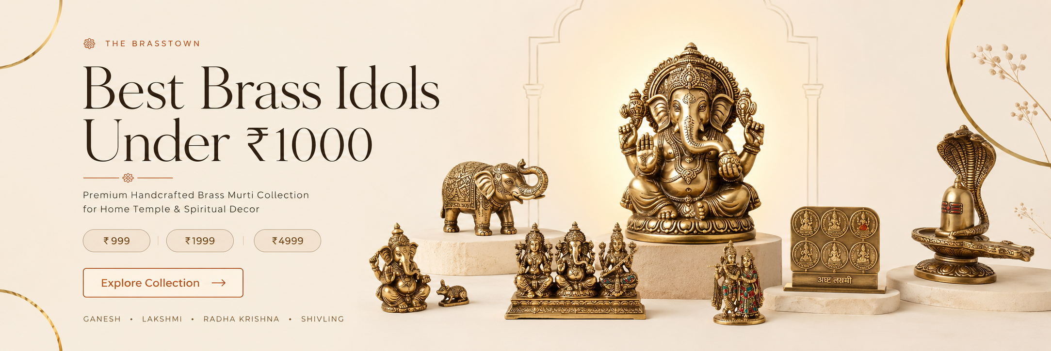 Best Brass Idol Under 1000 Rupees | The Brasstown