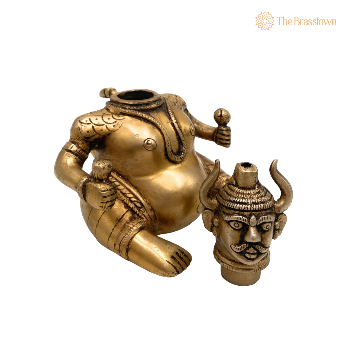 Brass Decorative Traditional Diya – Handcrafted Oil Lamp Vilakku Kiran Lamp For Temples, Puja, Gifts, Home Décor 5.5 Inch 2