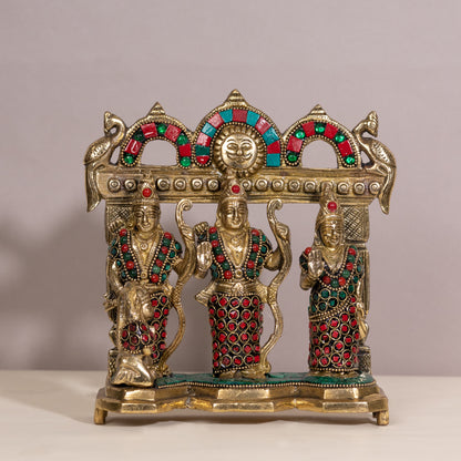 Brass Ram Darbar Idol: A Divine Addition to Your Home Decor