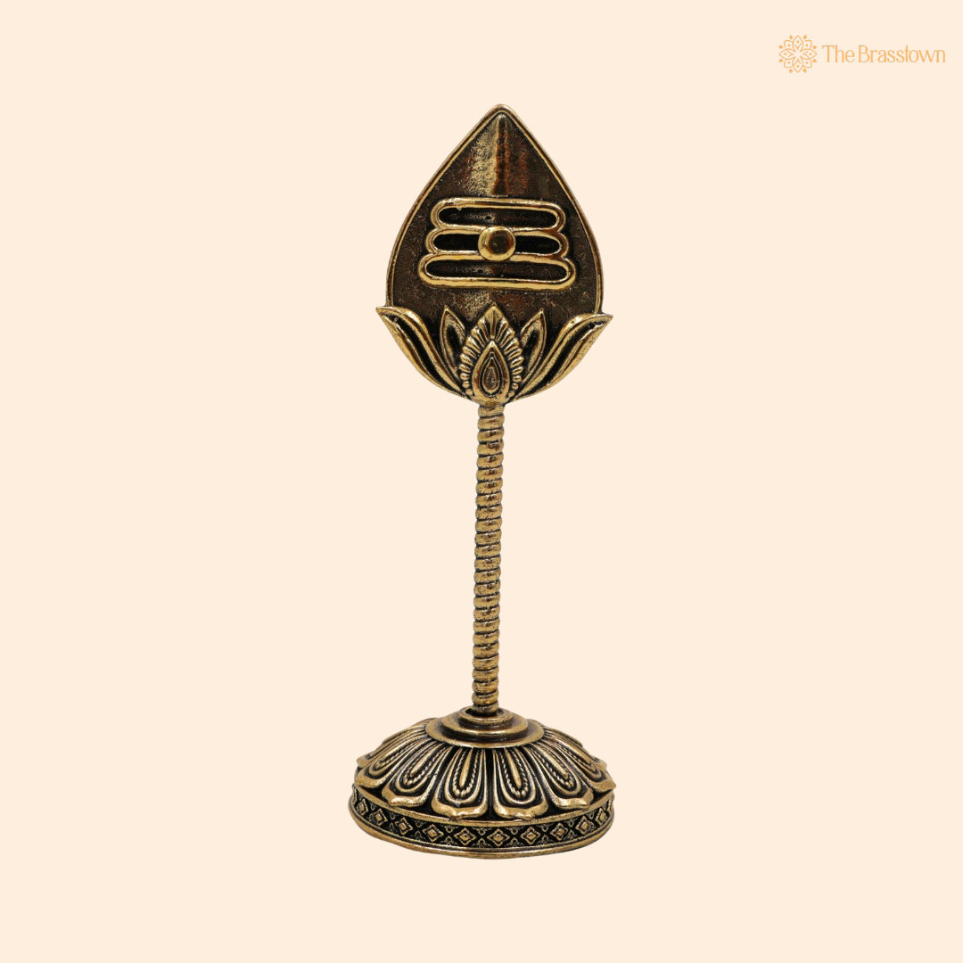 Brass Murugan Vel Idol 6 Inch front view – pure brass handcrafted India