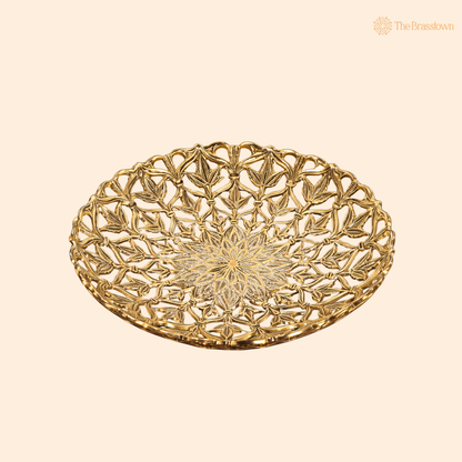 Brass Fruit Bowl – Traditional Peetal Decorative Dry Fruit Bowl for Dining Table, Home Décor &amp; Centerpiece 2 Inch