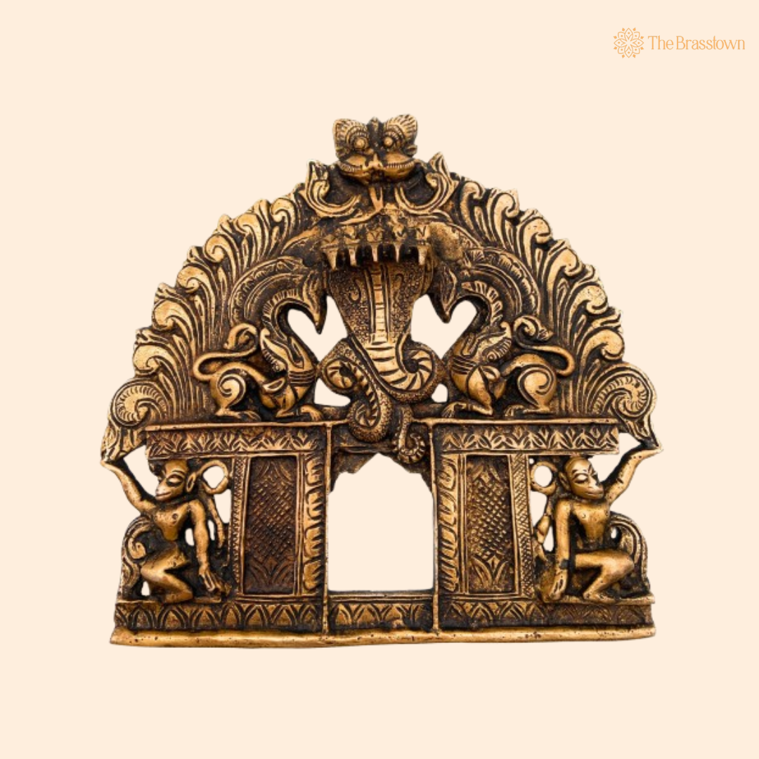 Antique Brass Decorative Temple Arch 7.5 Inch