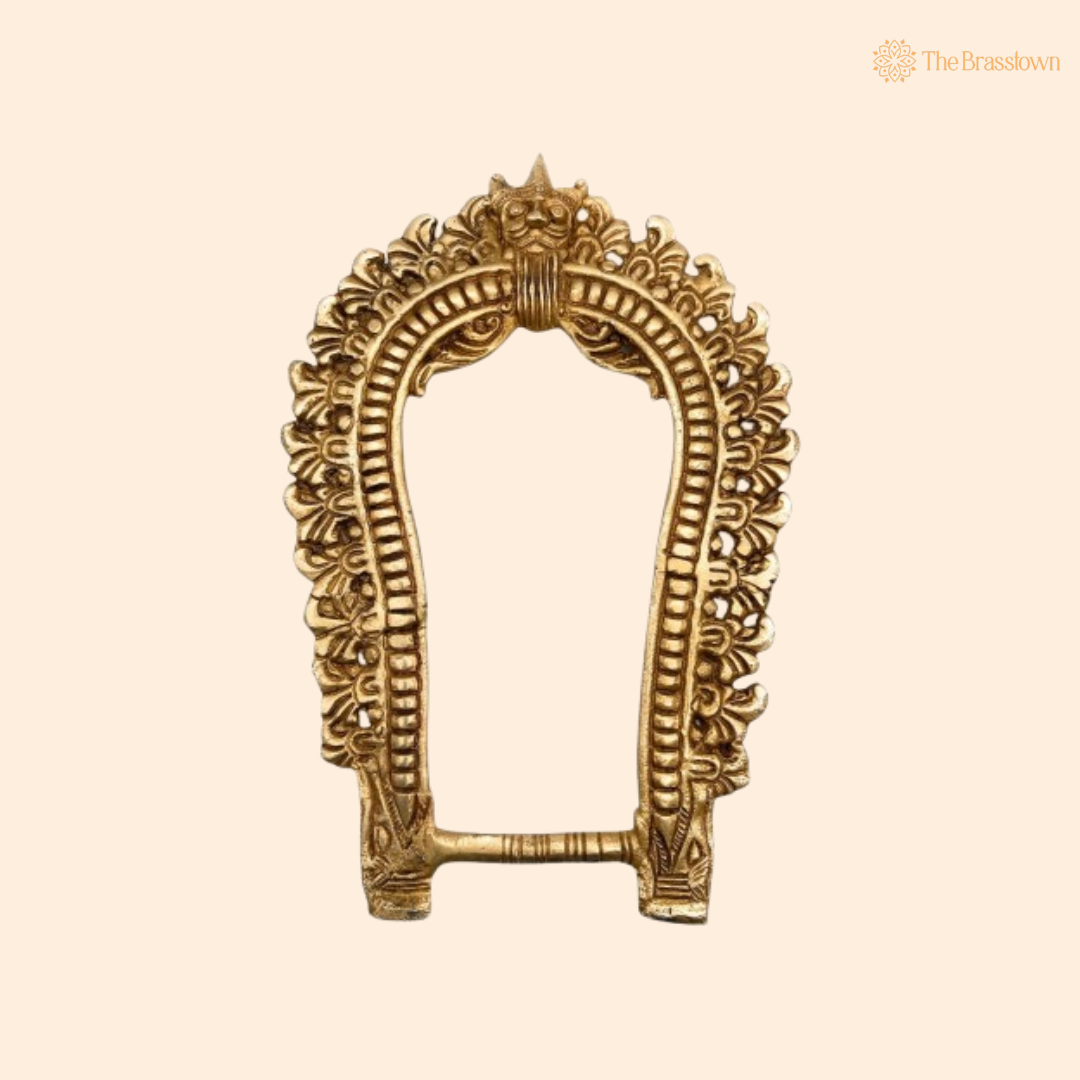 Traditional Brass Temple Arch Frame 12 Inch