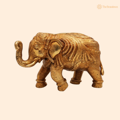 Handcrafted Brass Elephant 6 Inch