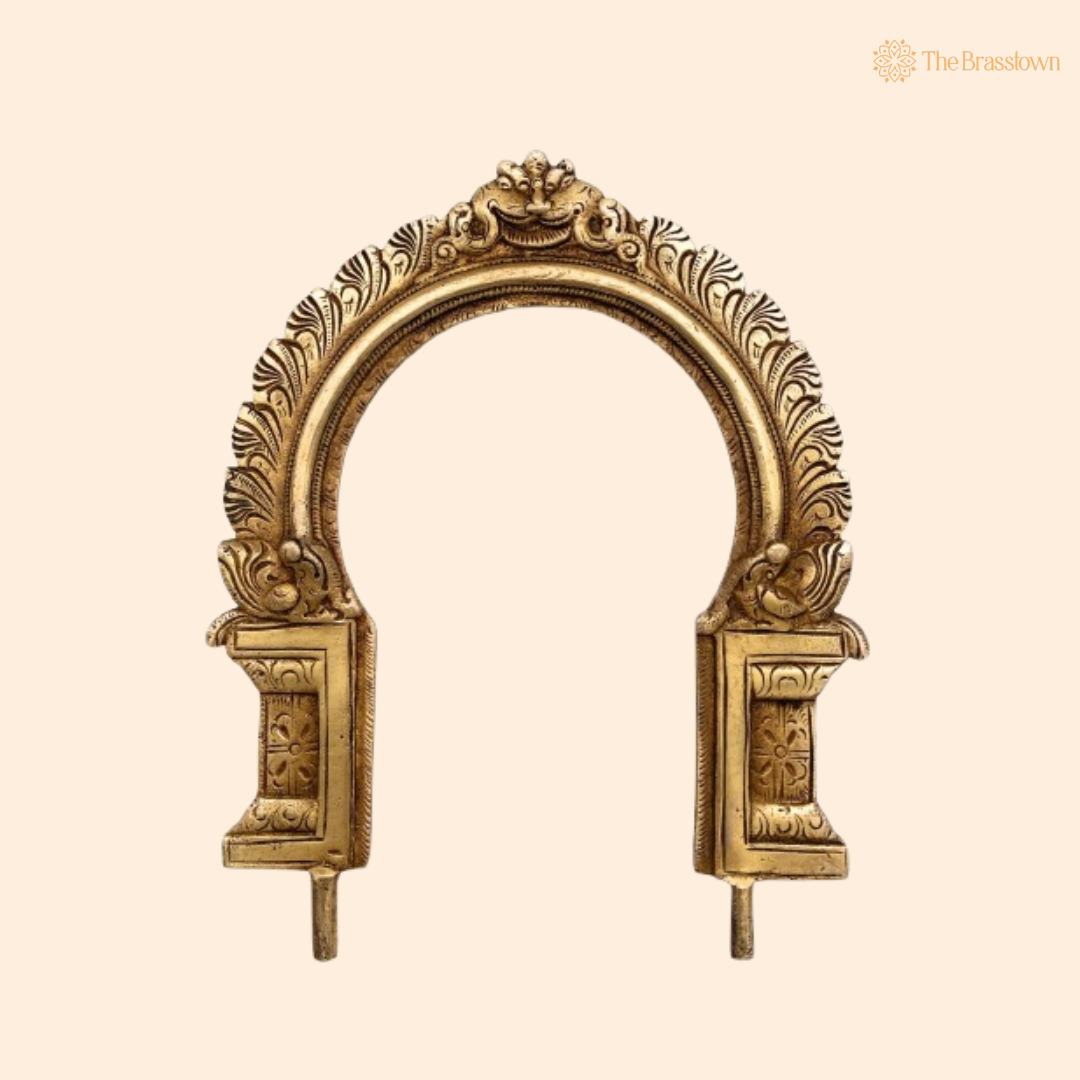 Traditional Brass Floral Arch Frame 9 Inch