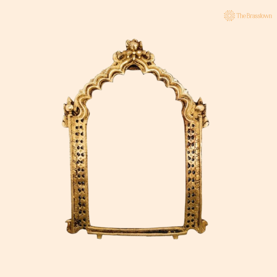 Elegant Antique Brass Arch Frame 11 Inch