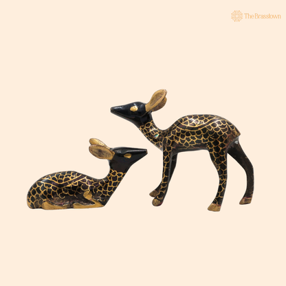 Brass Handcrafted Set of 2 4.5 Inch front view – pure brass handcrafted India