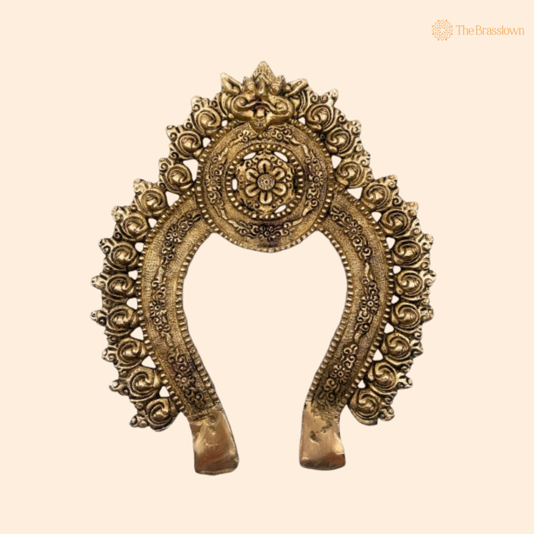 Traditional Brass Floral Arch Frame 10 Inch