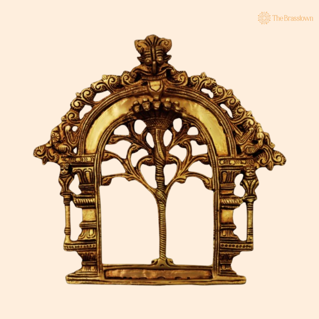 Antique Brass Tree of Life Arch Frame 8 Inch