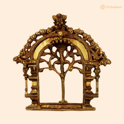 Antique Brass Tree of Life Arch Frame 8 Inch