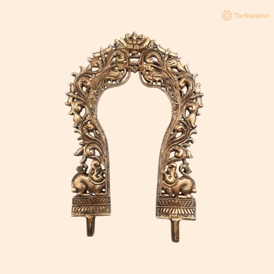Intricately Designed Antique Brass Arch Frame 12 Inch