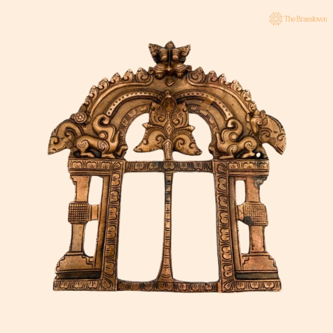 Antique Brass Decorative Arch Frame 8 Inch