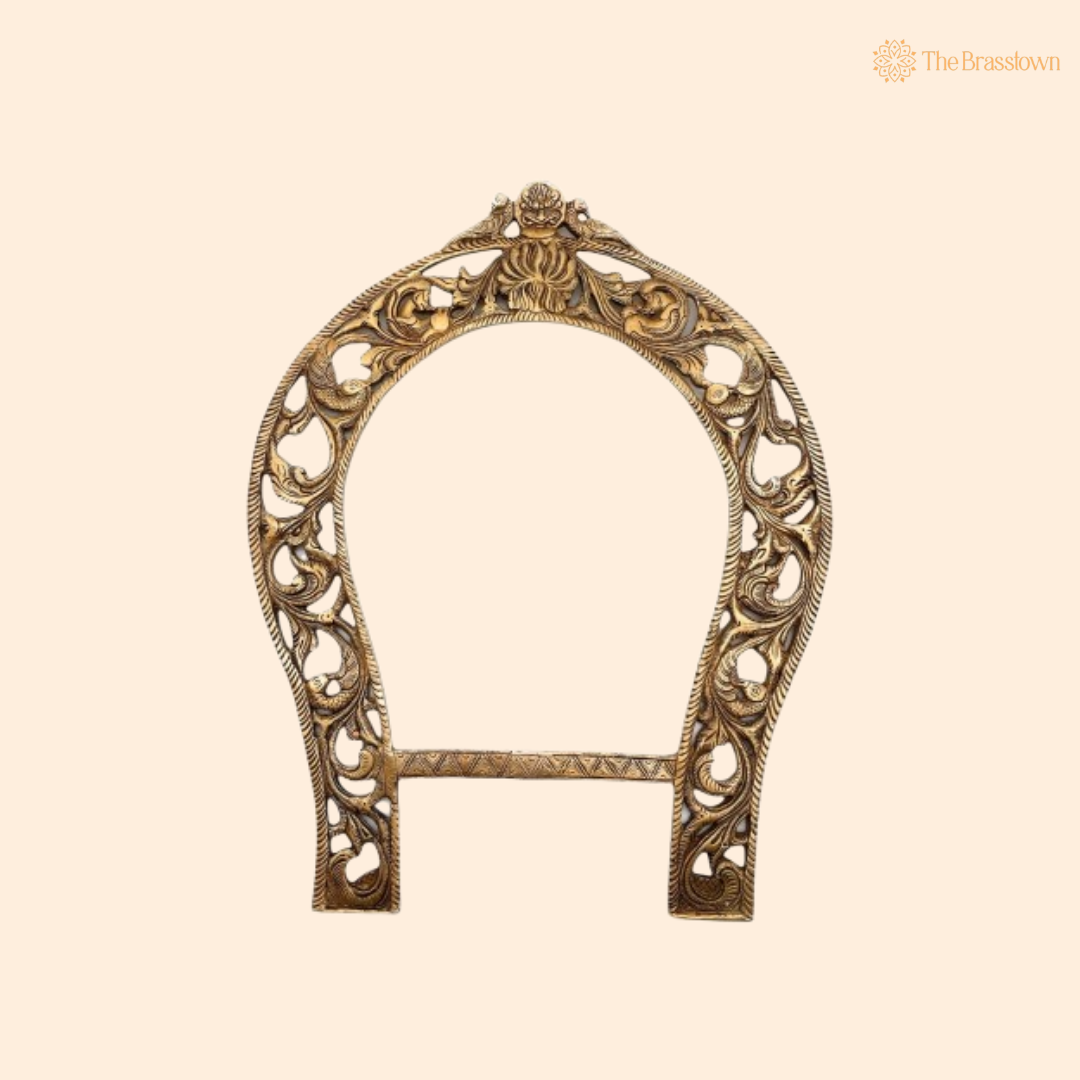 Traditional Brass Ornate Arch Frame 19 Inch