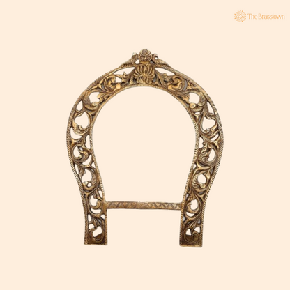 Traditional Brass Ornate Arch Frame 19 Inch