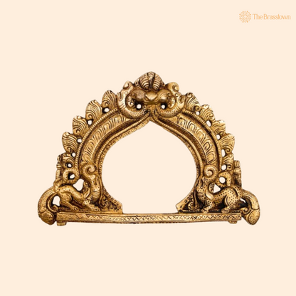 Ornate Antique Brass Arch Frame 6 Inch