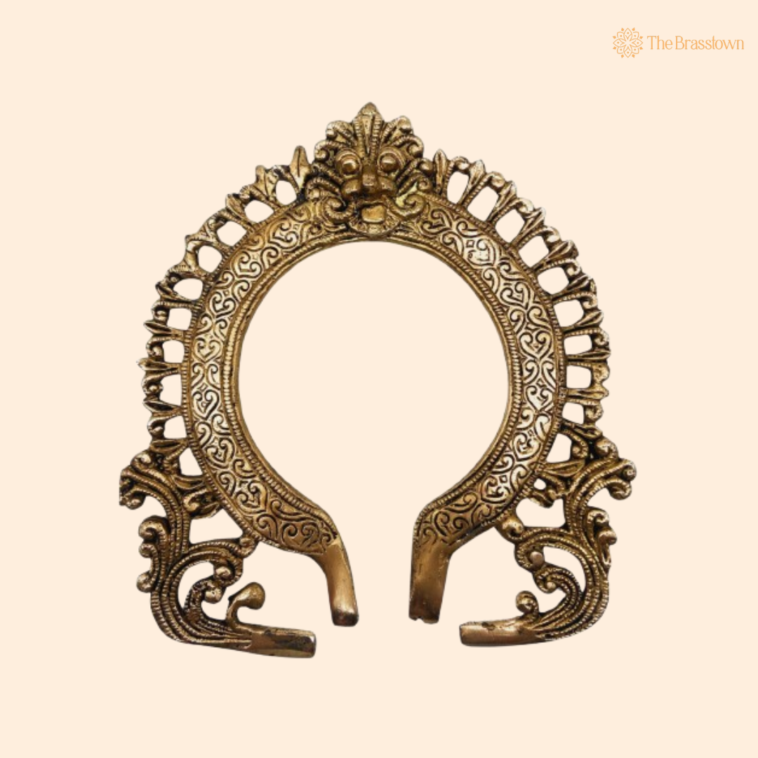 Ornate Brass Circular Arch Frame 9 Inch