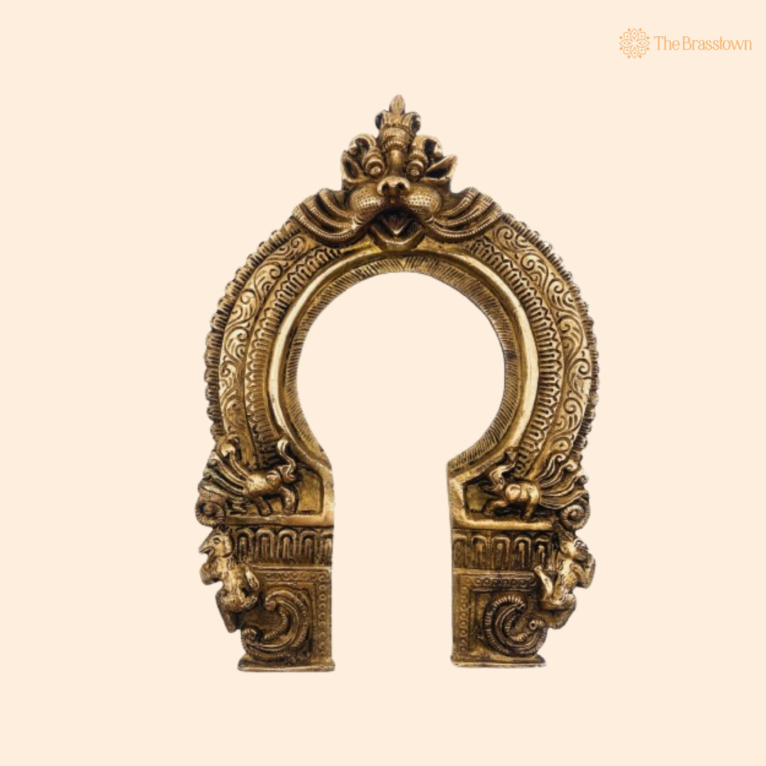 Traditional Brass Lion Arch Frame 10 Inch