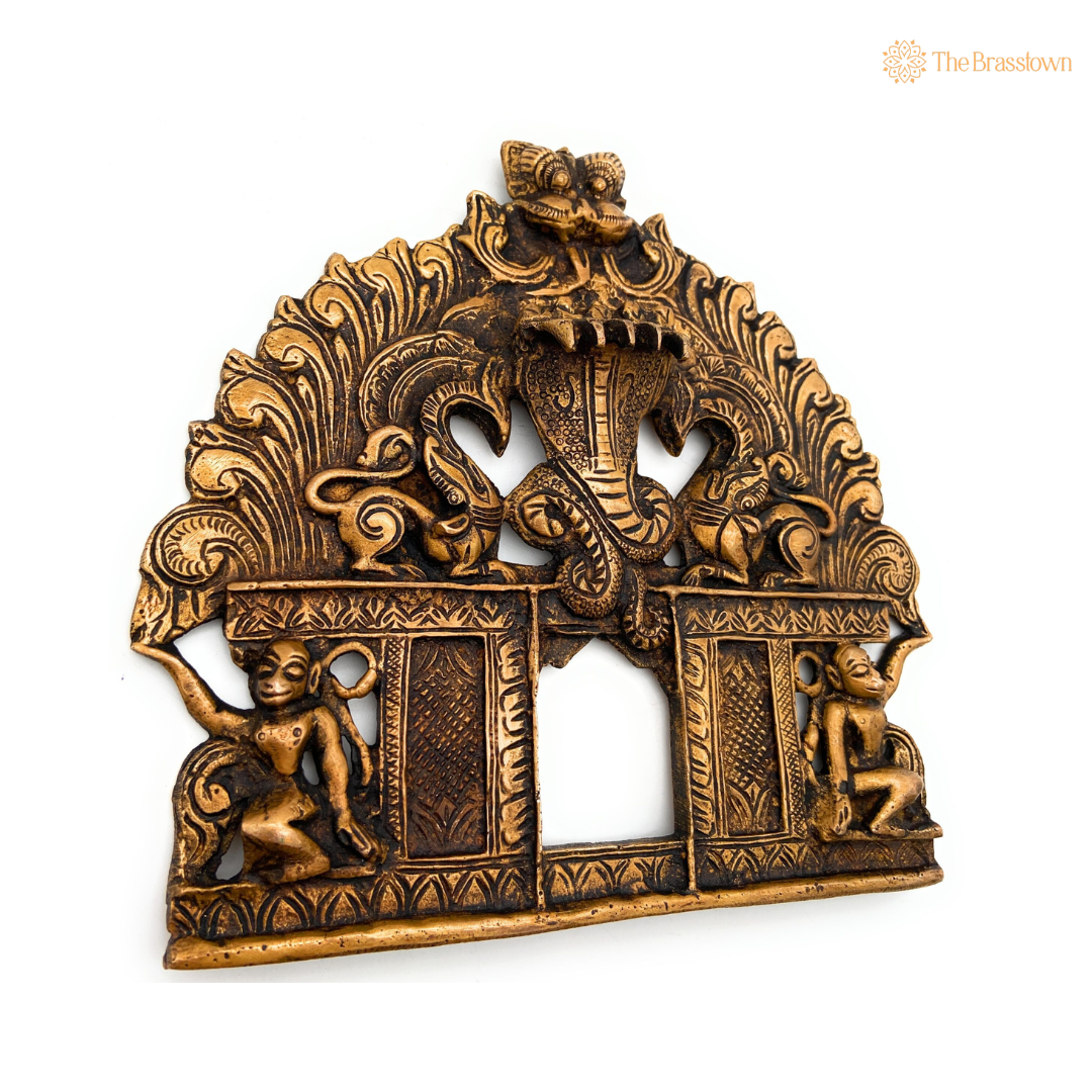 Antique Brass Decorative Temple Arch 7.5 Inch