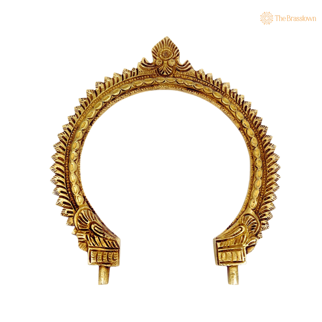 Intricately Designed Antique Brass Arch Frame 8 Inch