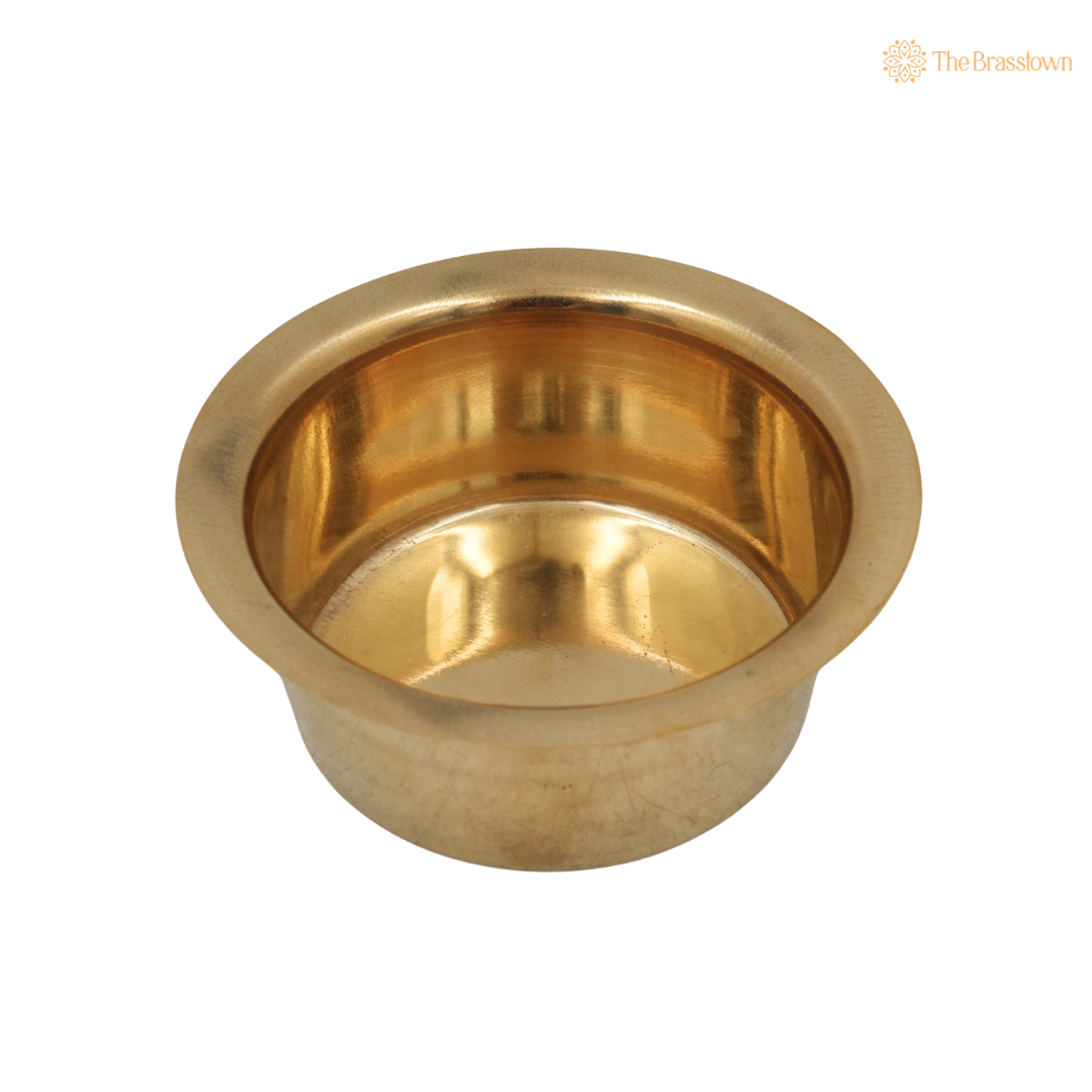 Traditional Brass Tumbler – Peetal Tea &amp; Coffee Cup with Heat Retention for Café, Restaurant, Home &amp; Coffee Counter Display 1.5 Inch