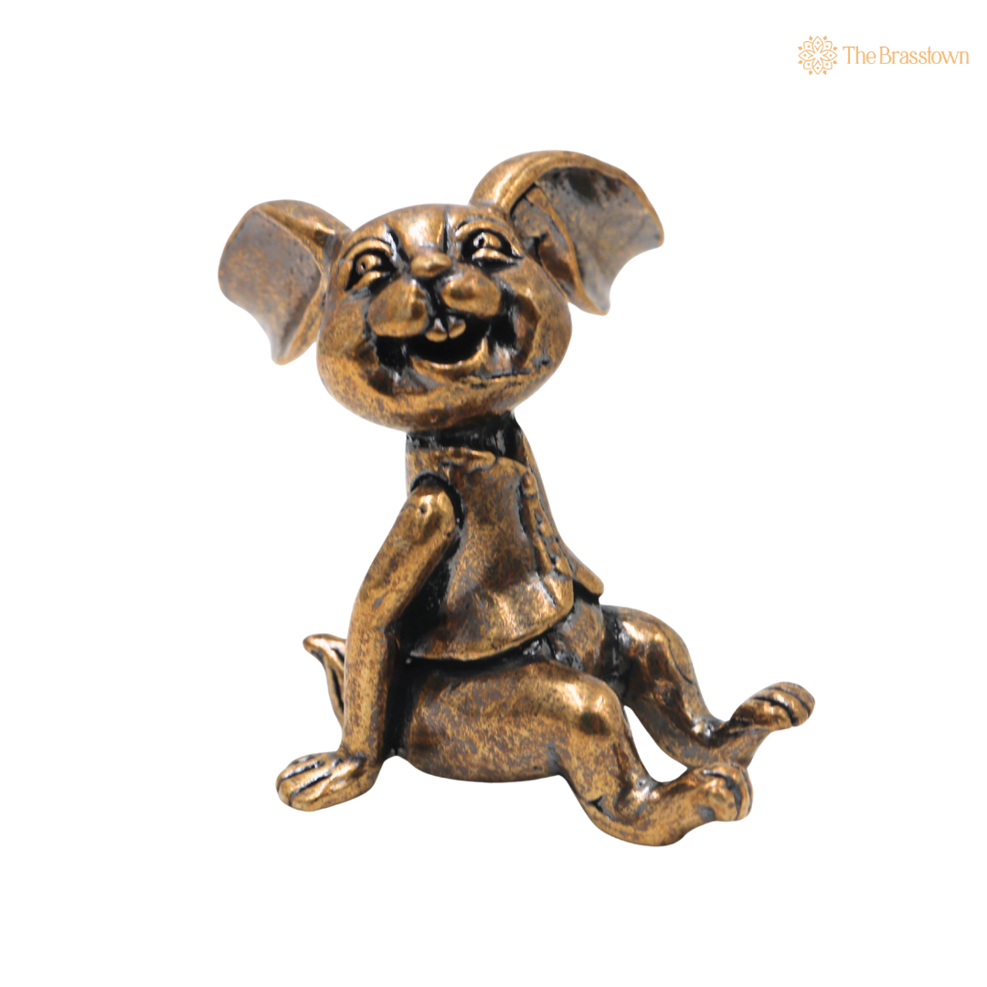 Brass Rabbit Table Decor Idol – Decorative Bunny Showpiece for Home, Office &amp; Table Décor 1.5 Inch
