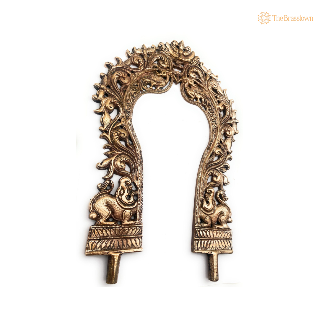 Intricately Designed Antique Brass Arch Frame 12 Inch