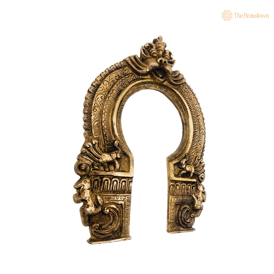 Traditional Brass Lion Arch Frame 10 Inch