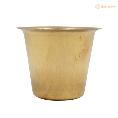 Brass Tumbler – Peetal Tea &amp; Coffee Cup with Heat Retention for Café, Restaurant, Home &amp; Coffee Counter Display 2.5 Inch
