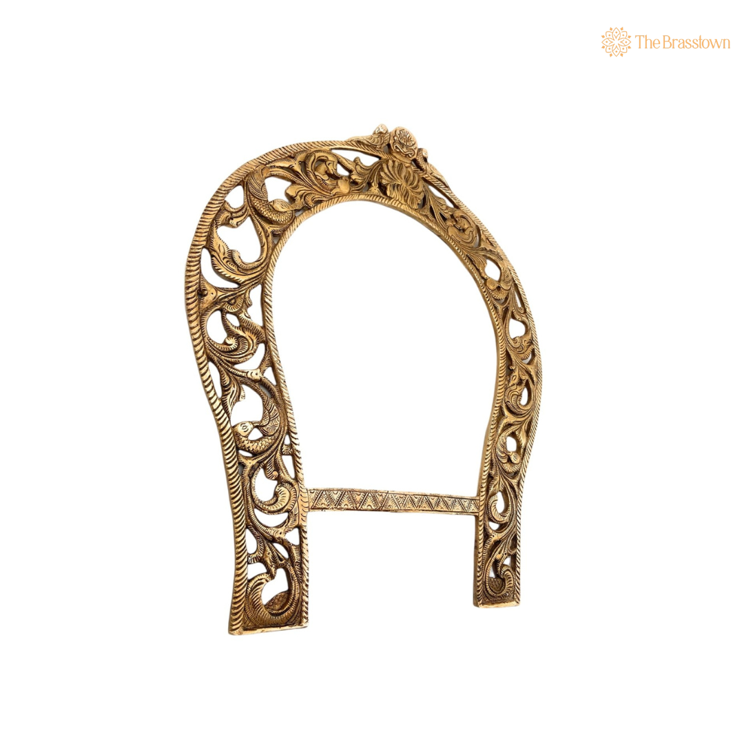 Traditional Brass Ornate Arch Frame 19 Inch