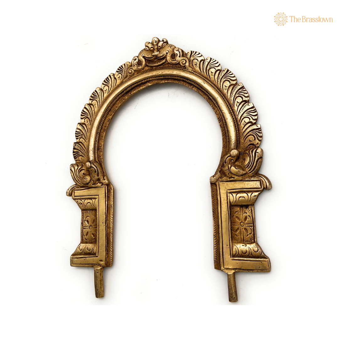 Traditional Brass Floral Arch Frame 9 Inch