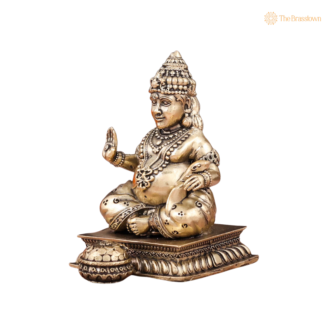 Brass Kuber Idol 3 Inch closeup – intricate craftsmanship