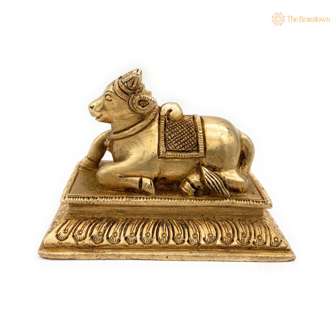 Brass Nandi Statue 3 Inch