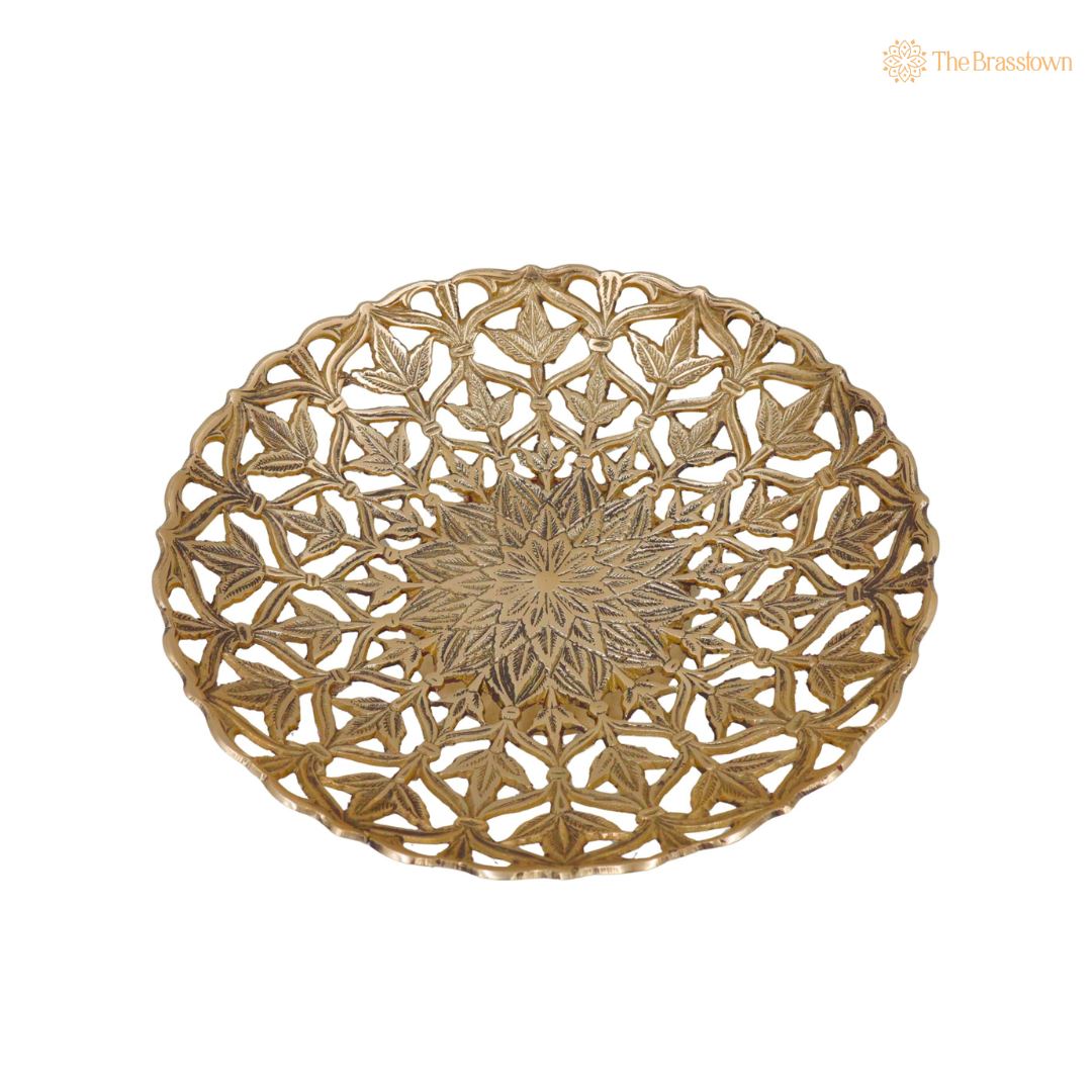Brass Fruit Bowl – Traditional Peetal Decorative Dry Fruit Bowl for Dining Table, Home Décor &amp; Centerpiece 2 Inch
