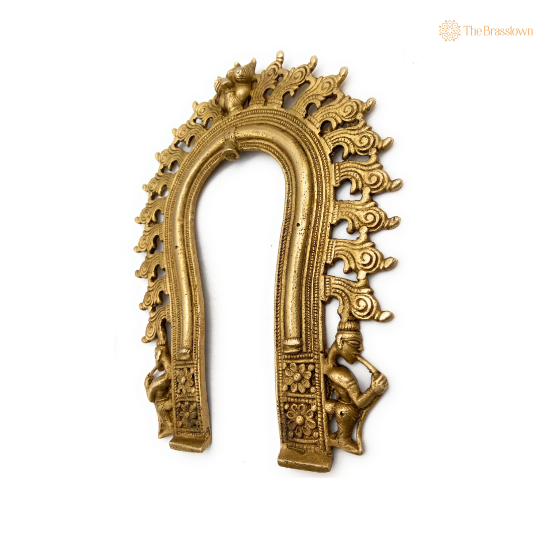 Traditional Brass Arch Frame with Ornamental Detailing 9 Inch