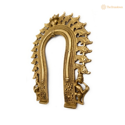 Traditional Brass Arch Frame with Ornamental Detailing 9 Inch