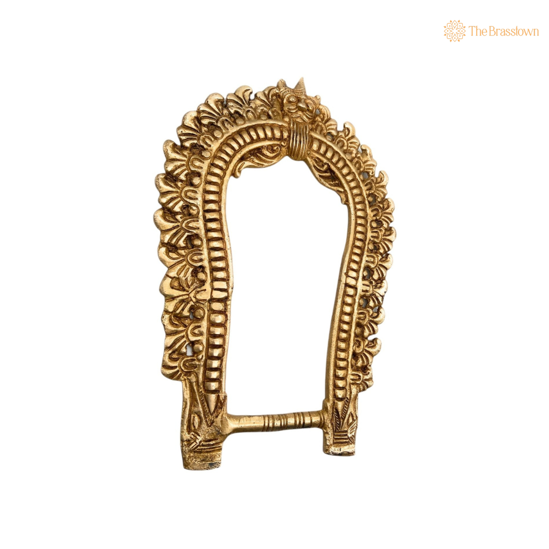 Traditional Brass Temple Arch Frame 12 Inch