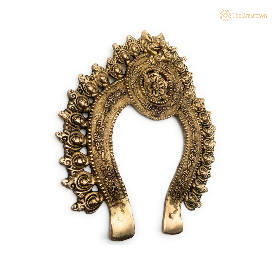 Traditional Brass Floral Arch Frame 10 Inch