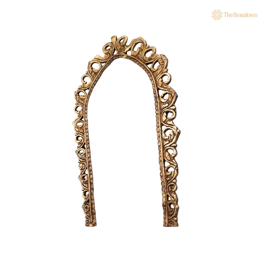Elegant Antique Brass Arch Frame 14 Inch