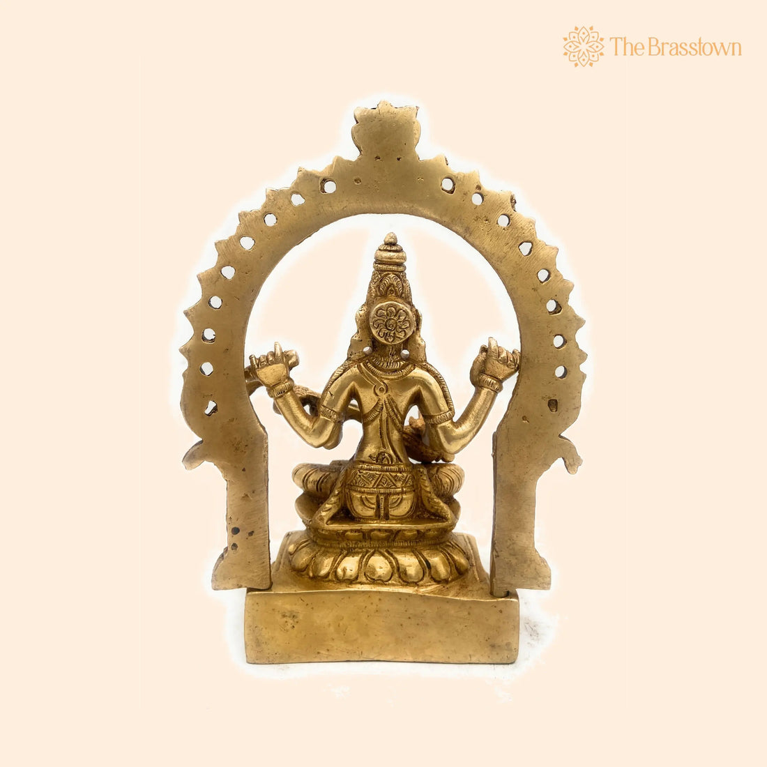 Brass Saraswati Idol – Handcrafted Sharada Vagdevi Bharati Statue, Veenapani Kalaimagal Vidyadayini Pital Murti for Pooja 8 Inch 1