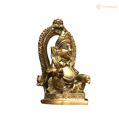 Handcrafted Brass Kuber Idol 4.5 Inch closeup – intricate craftsmanship